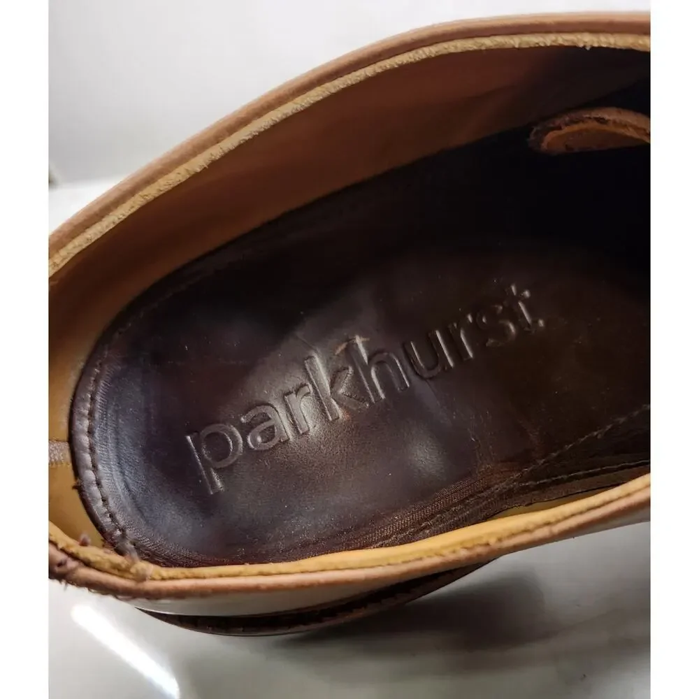 ECU Hard to find Parkhurst Bidwell‎ Derby Shoe 11D Brown Leather Dainite Outsole